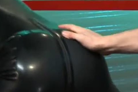 Rubber man Getting Fist poked