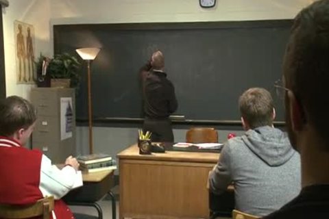 Male Teacher Teaches Male Student About penis sucking