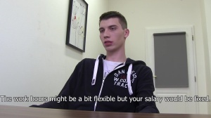 Czech guy with lusty lean body gets boner
