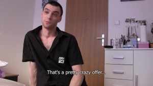 Instead of taking a loan this lad takes a knob