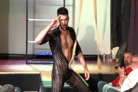 group Barebacking Of Hunks At A Show In Public