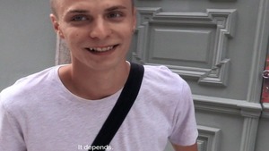 Skeletal teen nailed violently in the wazoo outside