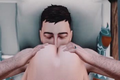 Virgin hunk bareback cumshot scene in HD