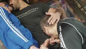 this chap's expecting On All Fours - Rocky Vallarta, Romeo Davis & Teddy Torres