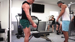 Modern-Day Sins: Muscle Hunks Share a Cumshot